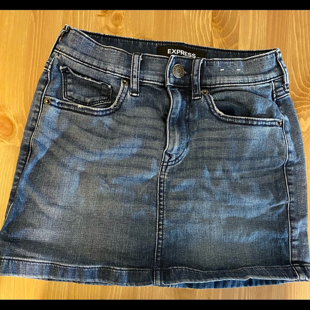 Express Jean Skirt